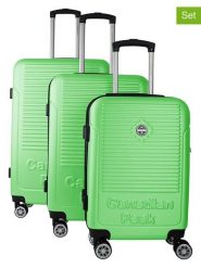 Canadian Peak 3-częściowy zestaw "Santiagoeak" w kolorze zielonym rozmiar: onesize. Zielone walizki Canadian Peak, bez wzorów, z materiału. Za 404.99 zł.