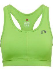 Biustonosz dla kobiet Newline core athletic. Zielone biustonosze sportowe damskie Newline, bez wzorów, z dżerseju. Za 252.50 zł.
