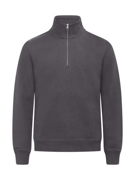 Clique Miami Half Zip bluza z półzamkiem z bawełny i poliestru z recyklingu. Szare bluzy bez kaptura męskie CLIQUE, s, z bawełny. Za 191.75 zł.