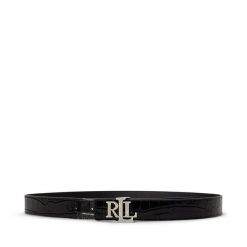Pasek LAUREN RALPH LAUREN. Czarne paski damskie Lauren Ralph Lauren, bez wzorów. Za 519.99 zł.