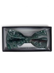 Andrew James Jedwabna muszka Mężczyźni zielony|szary|wielokolorowy, ONE SIZE. Szare krawaty i muchy męskie Andrew James, bez wzorów, z jedwabiu, klasyczne. Za 179.95 zł.