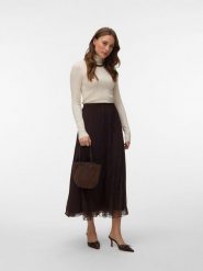 Vero Moda Spódnica w kolorze brązowym rozmiar: S. Brązowe spódniczki damskie Vero Moda, s, bez wzorów, z koronki, midi. Za 159.95 zł.