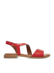 Lasocki Sandały CEO-EST-FIONA-33 Czerwony. Czerwone sandały damskie Lasocki, bez wzorów, ze skóry, bez obcasa, na płaskiej podeszwie. Za 139.99 zł.