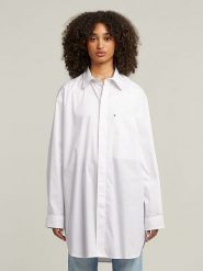 G-Star Koszula w kolorze białym rozmiar: S. Białe koszule damskie G-Star, s, bez wzorów, z bawełny, retro, bez kołnierzyka, bez ramiączek. Za 274.75 zł.