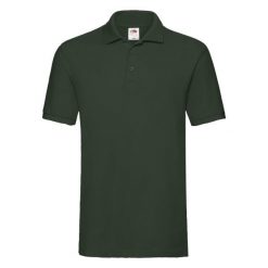 Męska Koszulka Polo Premium. Zielone koszulki polo męskie Fruit of the Loom, m, bez wzorów, bez ramiączek. Za 54.99 zł.