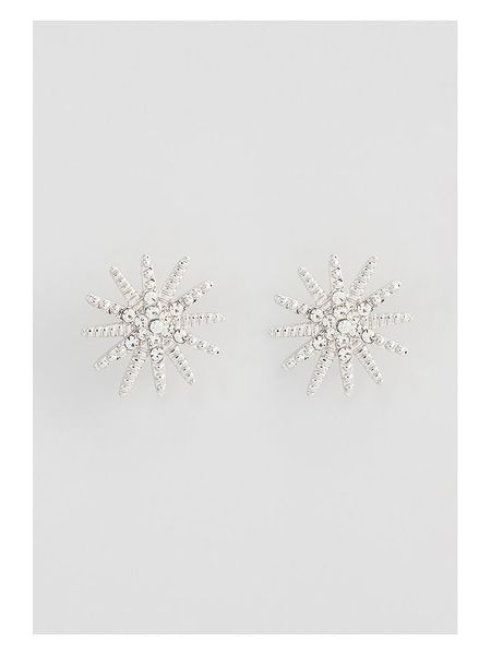 U.S. Polo Assn. Kolczyki-wkrętki z kryształami rozmiar: onesize. Białe kolczyki damskie U.S. Polo Assn., z kryształem, metalowe. Za 56.99 zł.