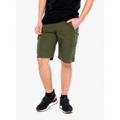 Krótkie spodenki męskie Carhartt Ripstop Cargo Work Short. Zielone szorty męskie Carhartt, bez wzorów, sportowe. Za 256.99 zł.