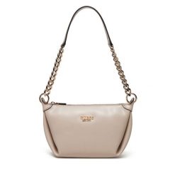 Torebka Guess. Brązowe listonoszki damskie Guess, z aplikacjami, bez dodatków. Za 279.99 zł.