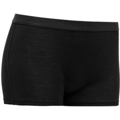 Figi hipster Devold Breeze Merino 150 100% wełna merino czarne dopasowany krój. Czarne figi damskie Devold, l, bez wzorów, z materiału. Za 207.65 zł.