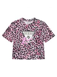 Guess T-Shirt J5YI07 K6YW4 Różowy Regular Fit. Czerwone koszulki dziewczęce Guess, z aplikacjami, z bawełny, bez ramiączek. Za 89.99 zł.