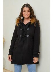 Curvy Lady Płaszcz przejściowy w kolorze czarnym rozmiar: 48/50. Czarne płaszcze damskie Curvy Lady, bez wzorów, klasyczne. Za 145.26 zł.