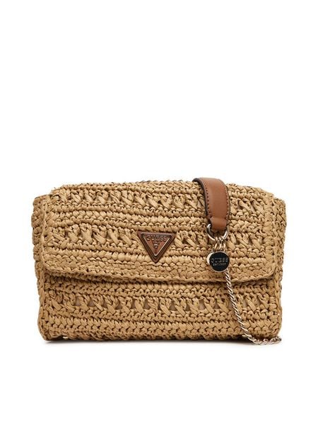 Guess Torebka Irene HWWG86 85210 Brązowy. Brązowe torebki klasyczne damskie Guess, z aplikacjami, wizytowe, bez kołnierzyka, bez ramiączek. Za 329.99 zł.