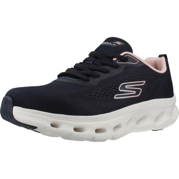 Buty SKECHERS GO WALK GLIDE STEP 2.0 KRIS Niebieski. Białe obuwie trekkingowe damskie Skechers. Za 406.99 zł.