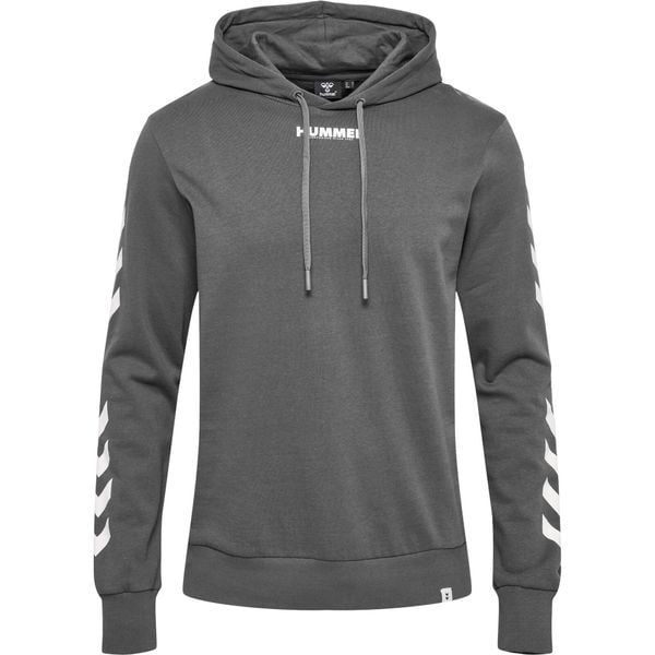 Hummel bluza UNISEX bawełniana z kapturem LEGACY HOODIE. Niebieskie bluzy sportowe damskie HUMMEL, bez wzorów, z bawełny, bez ramiączek, z kapturem. Za 100.00 zł.