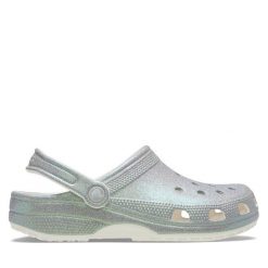 Klapki Crocs. Szare klapki damskie Crocs, bez wzorów, bez obcasa. Za 269.99 zł.