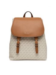 MICHAEL Michael Kors Plecak Quinn 30T5GQNB2B Beżowy. Brązowe plecaki damskie MICHAEL Michael Kors, bez wzorów, ze skóry. Za 1,079.00 zł.