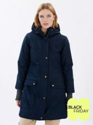 Finside Parka zimowa "Oikku" w kolorze granatowym rozmiar: 44. Niebieskie parki damskie finside, na zimę, s, bez wzorów. Za 392.52 zł.