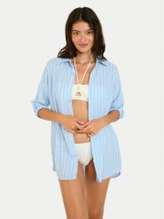 Banana Moon Koszula Garel Galeana MVD66 Błękitny Regular Fit. Niebieskie koszule damskie Banana Moon, m, bez wzorów, z syntetyku, bez kołnierzyka, bez ramiączek. Za 449.99 zł.