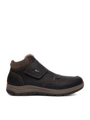 Rieker Botki CEO-03680-25 Brązowy ciemny. Brązowe buty zimowe męskie Rieker, ze skóry, bez zapięcia. Za 459.99 zł.