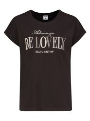 Sublevel Koszulka w kolorze ciemnobrązowym rozmiar: S. Brązowe bluzki damskie Sublevel, s, bez wzorów, z bawełny, bez kołnierzyka, bez ramiączek. Za 43.99 zł.