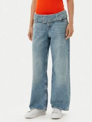 HUGO Jeansy Glory_B 50541520 Niebieski Relaxed Fit. Niebieskie jeansy damskie Hugo. Za 479.99 zł.
