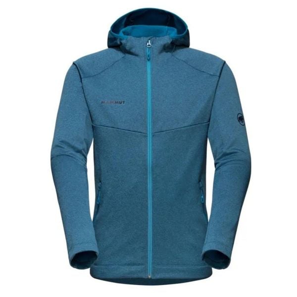 Bluza trekkingowa męska Mammut Nair. Niebieskie bluzy z kapturem męskie Mammut, m, z elastanu. Za 491.70 zł.