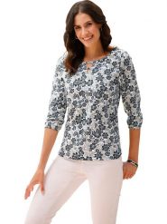 WITT WEIDEN Koszulka w kolorze biało-czarnym rozmiar: 38. Białe bluzki damskie WITT WEIDEN, bez wzorów, bez kołnierzyka, bez ramiączek. Za 56.99 zł.