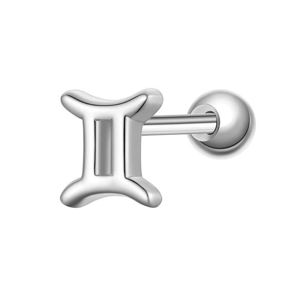 Glanzstücke München Piercing Sterling Silber Kolczyki 1 ct Damski. Szare kolczyki damskie Glanzstücke München, srebrne. Za 110.49 zł.