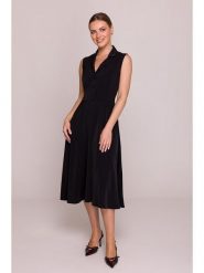 Stylove Sukienka w kolorze czarnym rozmiar: M. Czarne sukienki damskie Stylove, m, bez wzorów, bez kołnierzyka, bez ramiączek, midi. Za 269.99 zł.