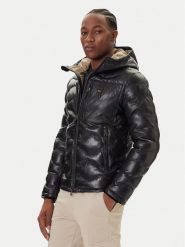 Blauer Kurtka skórzana 25WBLUL01314 007012 Czarny Regular Fit. Czarne kurtki męskie Blauer, m, bez wzorów, ze skóry, bez kaptura. Za 3,019.00 zł.
