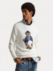 Polo Ralph Lauren Bluza 710B19758001 Biały Regular Fit. Białe bluzy bez kaptura męskie Polo Ralph Lauren, l, z bawełny. Za 2,899.00 zł.