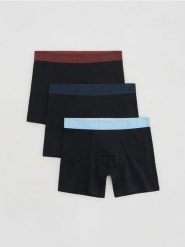 3 pack bokserek Long - czarny. Czarne bokserki męskie Reserved, bez wzorów, z bawełny. Za 69.99 zł.