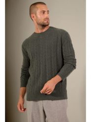 Perfect Cashmere Kaszmirowy sweter "Darri" w kolorze khaki rozmiar: L. Brązowe swetry męskie Perfect Cashmere, l, bez wzorów, z kaszmiru, bez kołnierzyka. Za 630.99 zł.
