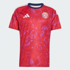 Koszulka podstawowa Kostaryka 26. Czerwone t-shirty sportowe męskie Adidas, xl, z materiału, bez ramiączek, do piłki nożnej, climacool (adidas). Za 439.00 zł.