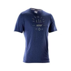 Koszulka rowerowa Leatt MTB Gravity 3.0. Niebieskie t-shirty sportowe męskie LEATT, m, z bawełny, bez ramiączek, rowerowe. Za 247.49 zł.