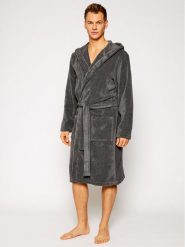 Tommy Hilfiger Szlafrok Icon Hooded Bathrobe 2S87905573 Szary. Szare szlafroki męskie Tommy Hilfiger, m, bez wzorów, z bawełny. Za 449.99 zł.