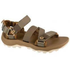 Sandały Merrell Speed Fusion Web Rmx J008138 brązowe. Brązowe sandały damskie bez wzorów, z gumy, bez obcasa. W wyprzedaży za 538.87 zł.