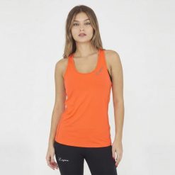 Męska Koszulka Bez Rękawów ACT-TANK QUILK Pomarańczowa Fluorescencyjna. Brązowe t-shirty sportowe męskie Legea, l, z bawełny, bez ramiączek, do biegania. Za 60.00 zł.