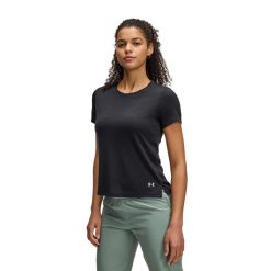 Koszulka do biegania damska Under Armour UA Launch Camo. Czarne t-shirty damskie Under Armour, m, bez wzorów, bez kołnierzyka. Za 119.99 zł.