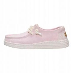 HEYDUDE Damskie Mokasyny Wendy Espadrille Hibiscus. Białe mokasyny damskie Hey dude, z materiału. Za 359.00 zł.