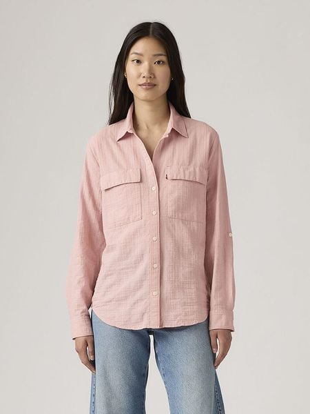 Levi's Koszula w kolorze jasnoróżowym rozmiar: M. Różowe koszule damskie Levi's, m, bez wzorów, bez kołnierzyka, bez ramiączek. Za 131.45 zł.