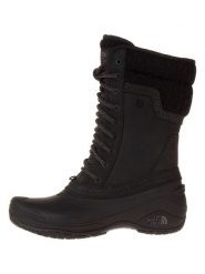 The North Face Skórzane kozaki zimowe "Shellista II Mid" w kolorze czarnym rozmiar: 37. Czarne kozaki damskie The North Face, z materiału, bez obcasa. Za 298.67 zł.
