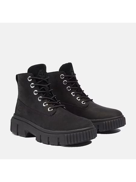 Timberland Skórzane botki "Greyfield" w kolorze czarnym rozmiar: 38,5. Czarne botki damskie Timberland, bez obcasa, bez zapięcia. Za 380.34 zł.