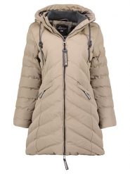 Geographical Norway Parka "Clarisal" w kolorze szarobrązowym rozmiar: XXL. Brązowe parki damskie Geographical Norway, xxl, bez wzorów. Za 264.15 zł.