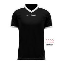 Koszulka piłkarska dla dorosłych Givova Revolution Interlock. Białe t-shirty sportowe męskie Givova, xs, bez ramiączek, do piłki nożnej. Za 64.35 zł.