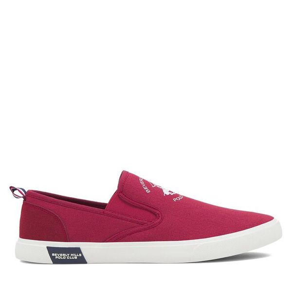 Tenisówki Beverly Hills Polo Club. Czerwone trampki i tenisówki męskie Beverly Hills Polo Club, bez wzorów, bez zapięcia. Za 129.99 zł.