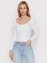 DeeZee Bluzka Prague 14619 Biały Slim Fit. Białe bluzki damskie DeeZee, s, bez wzorów, z syntetyku, bez ramiączek. Za 69.99 zł.