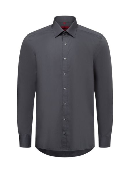 Finshley & Harding Koszula łatwa w prasowaniu Mężczyźni Slim Fit Bawełna szary, 38. Szare koszule męskie Finshley & Harding, m, bez wzorów, z bawełny, bez kołnierzyka, bez ramiączek. Za 119.95 zł.