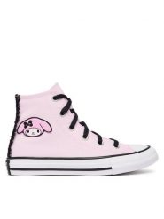 Converse Trampki Chuck Taylor All Star Hi X My Melody Kuromi A21838C Różowy jasny. Czerwone trampki i tenisówki dziewczęce Converse, bez wzorów, z materiału, bez zapięcia. Za 279.99 zł.