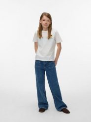 Vero Moda Girl Koszulka "Ulla" w kolorze kremowym rozmiar: 158/164. Brązowe koszulki dziewczęce Vero Moda Girl, bez wzorów, z bawełny, bez ramiączek. Za 43.68 zł.